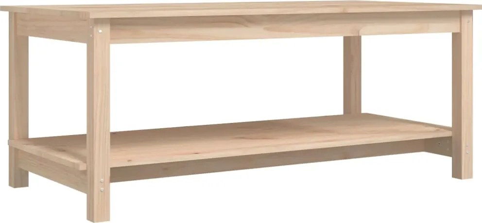 vidaXL tömör fenyőfa dohányzóasztal 110 x 55 x 45 cm