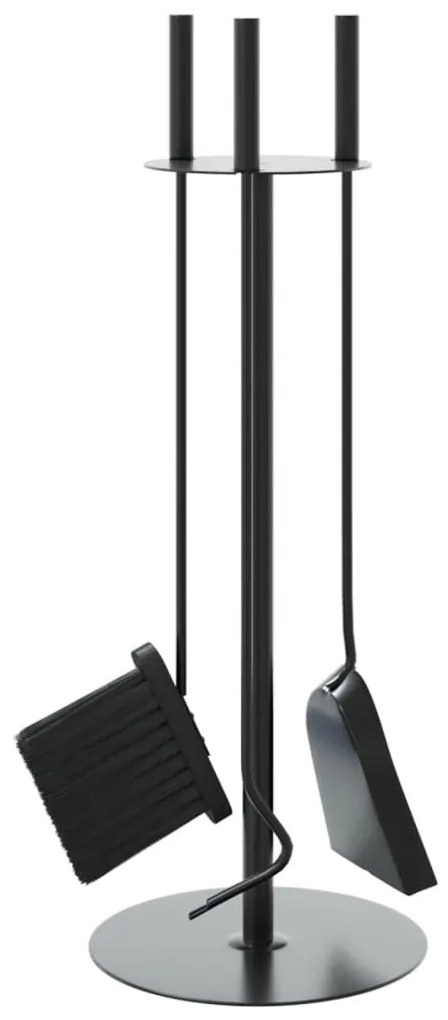 4 darabos kandallószerszám-készlet 22 x 59 cm acél