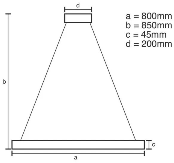 LED állítható fényerejű csillár kábellel LED/100W/230V 3000-6500K + DO