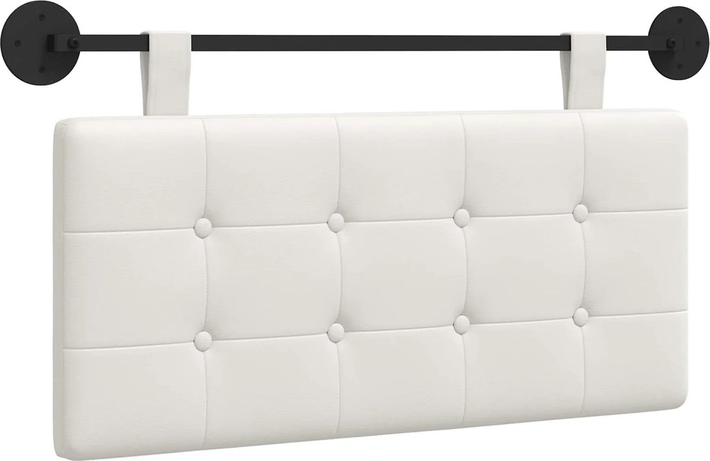 vidaXL Fali Fejtámla Falra szerelhető Fehér 100 x 55 x 5 cm Műbőr