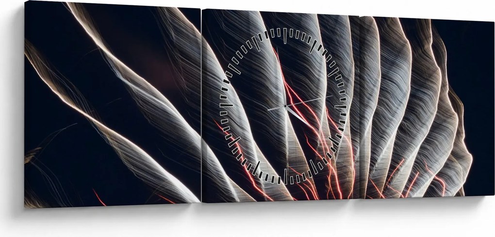 Kép - Világító kisülés (órával) (90x30 cm)