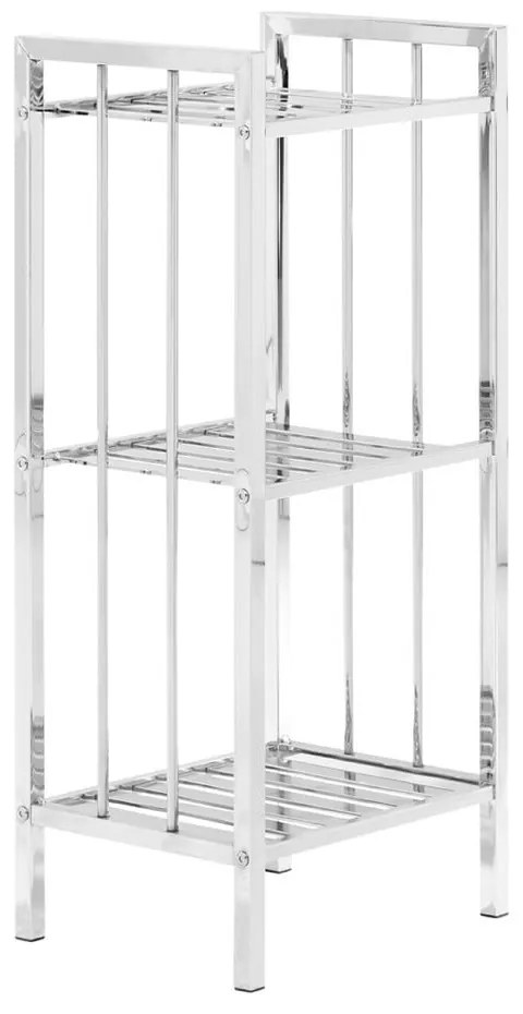 Ezüstszínű fürdőszobai polcos állvány 33x73 cm – Premier Housewares