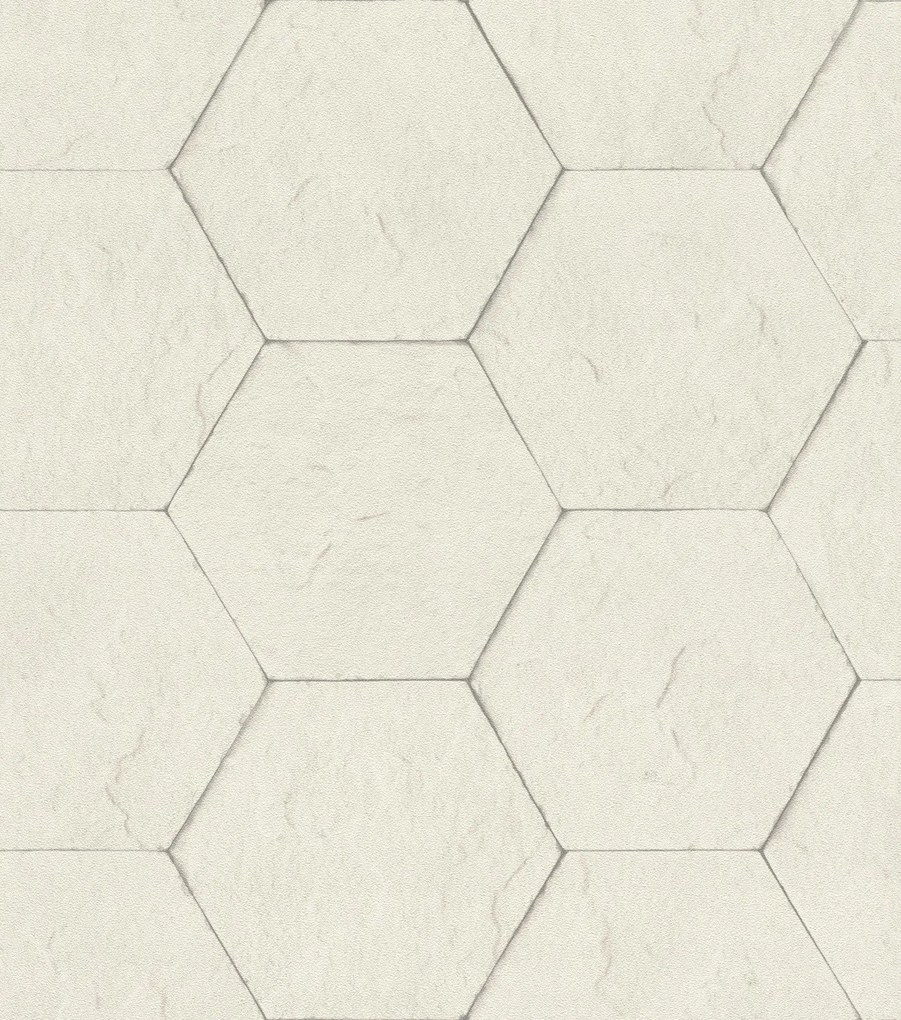 Geometrikus fali tapéta hexagonokkal Brick Lane 427110 Rasch