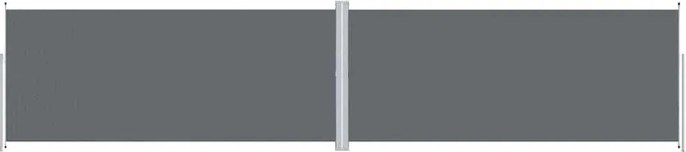 vidaXL antracitszürke behúzható oldalsó napellenző 220 x 1000 cm