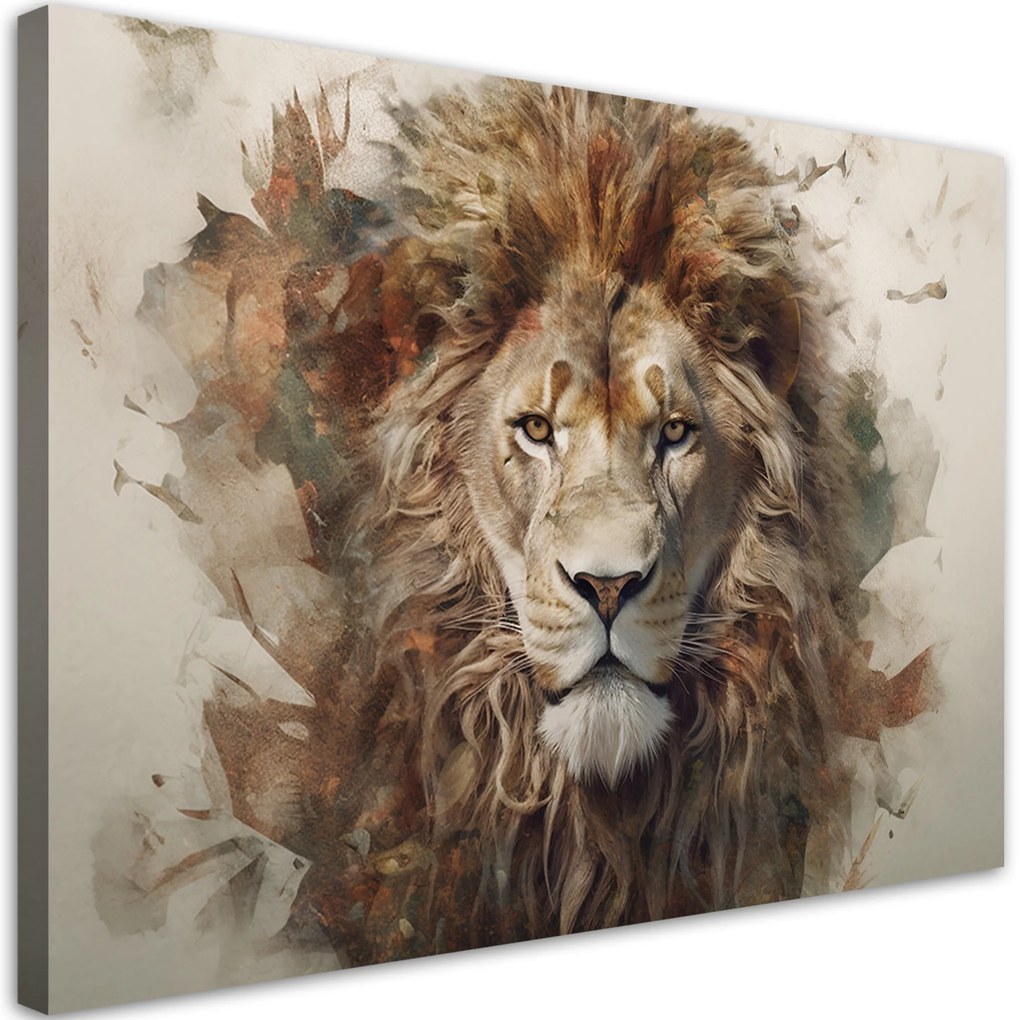 Gario Vászonkép Afrikai oroszlán Méret: 100 x 70 cm