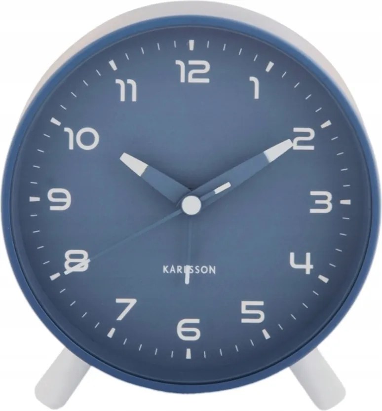 Ébresztőóra, elemes asztali óra hálószobába, íróasztalra kék Orgullo
