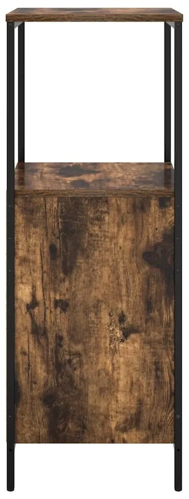 füstölt tölgy fürdőszobaszekrény polcokkal 36x35x95 cm