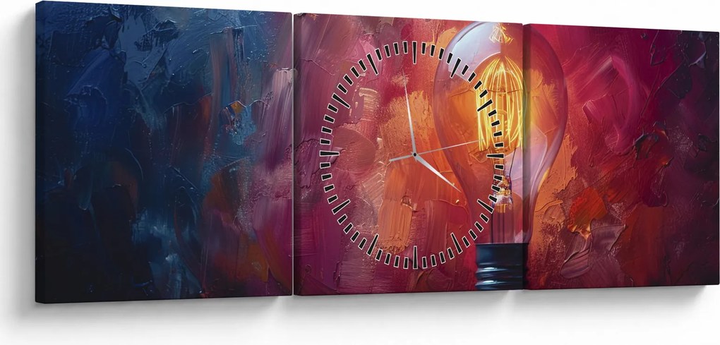 Kép - Ötlet (órával) (90x30 cm)
