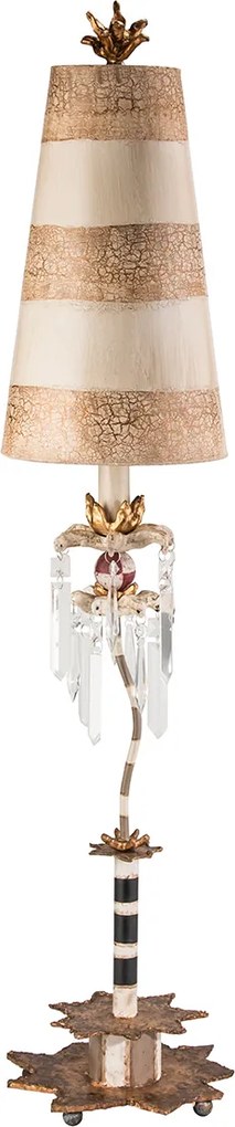 Flambeau glamour klasszikus asztali lámpa birdland krém arany elsfb-birdland-tl