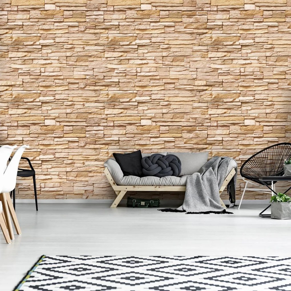 Fotótapéta - Homok téglafal (152,5x104 cm)