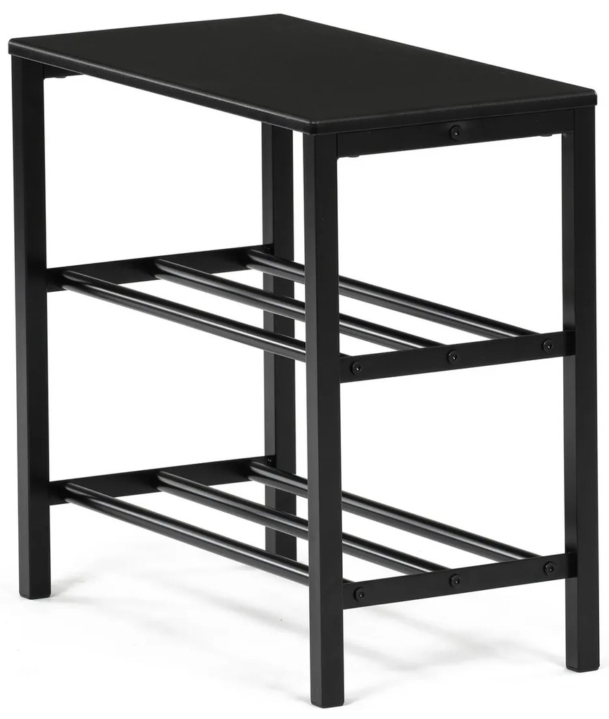 Cipősszekrény 83168-42 BK, fém, fekete