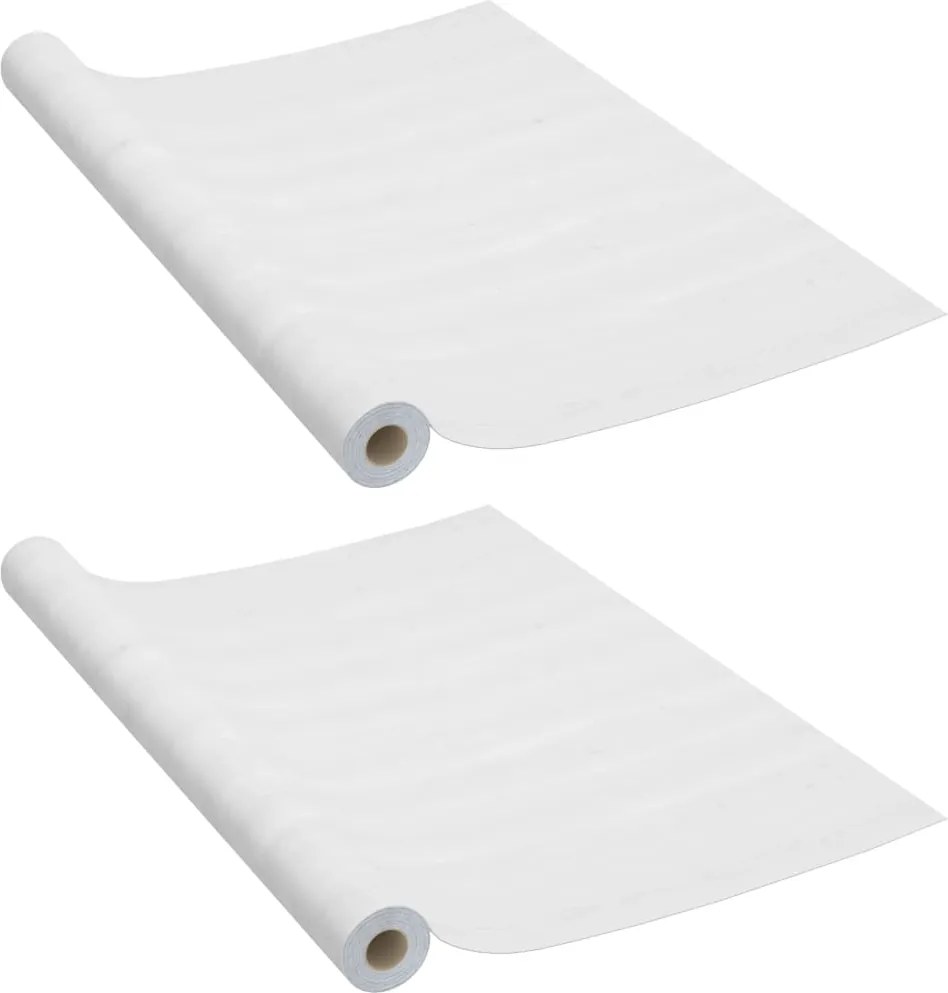 vidaXL 2 db fehér faszínű öntapadó PVC ajtófólia 210 x 90 cm