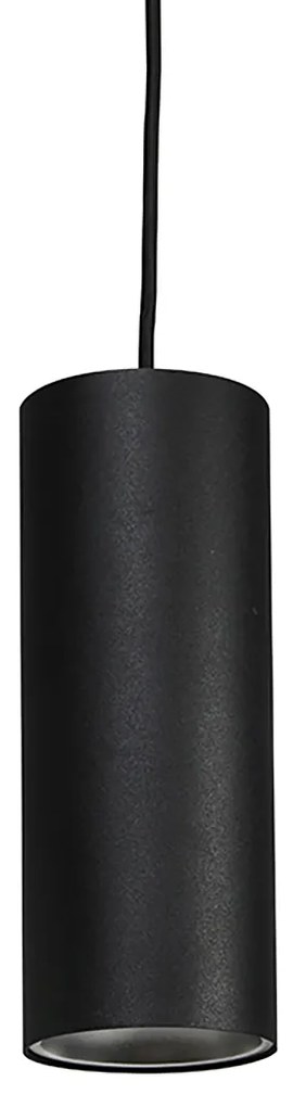 Design függőlámpa fekete, sínadapterrel, 1 fázisú - Iconic Tubo