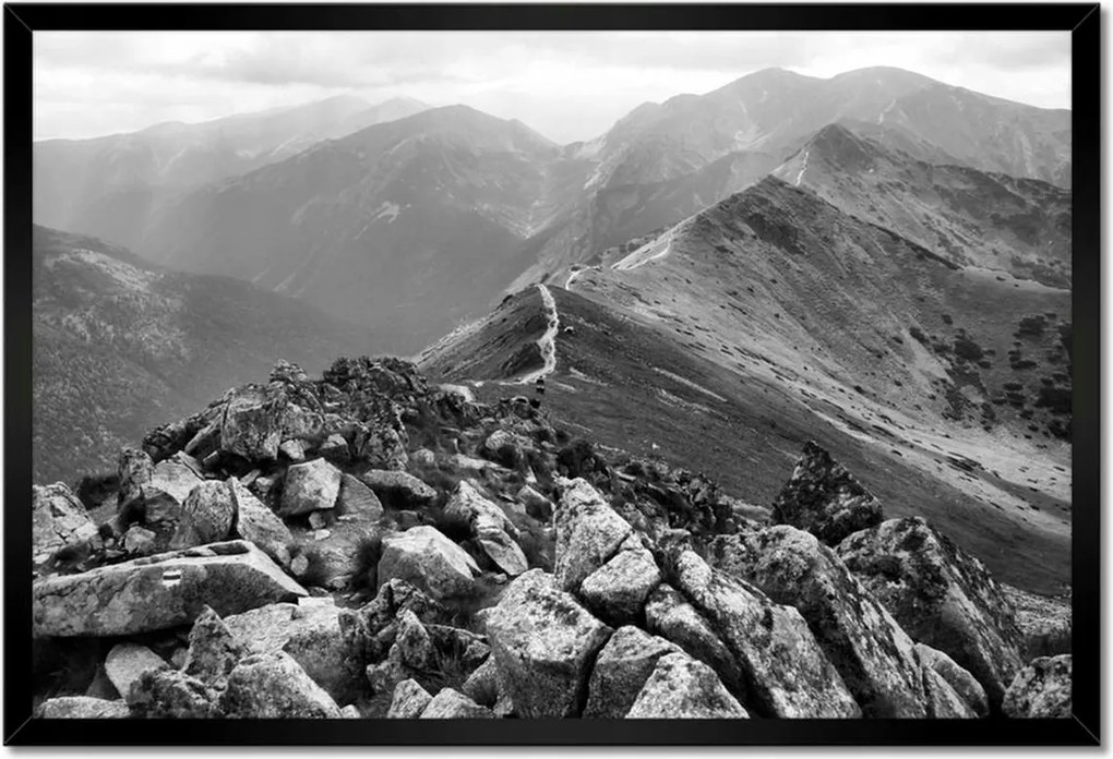 Poszterek keretben 60x40 Tátra Lengyel hegyek Kilátás