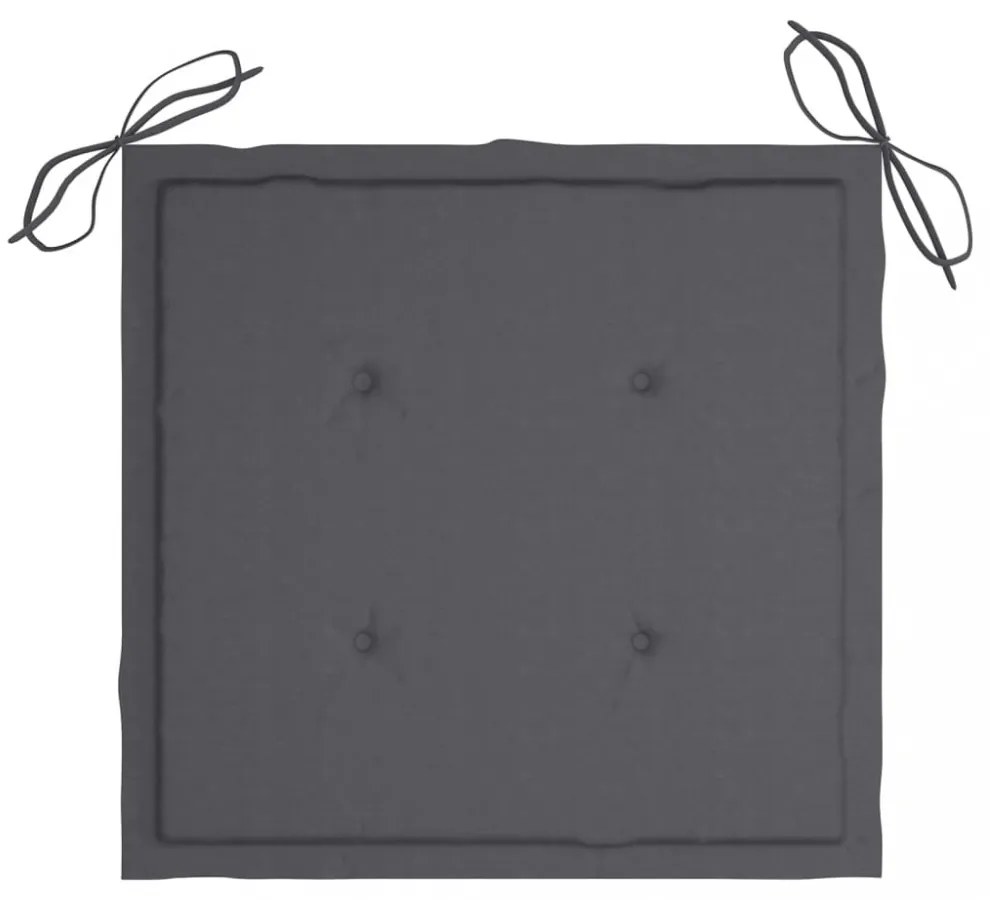 tömör akácfa kerti székek teázóasztallal és párnákkal