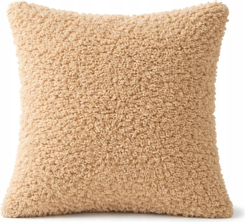 Dekoratív párnahuzat, párnahuzat Jancsi 40x40, boucla, bézs