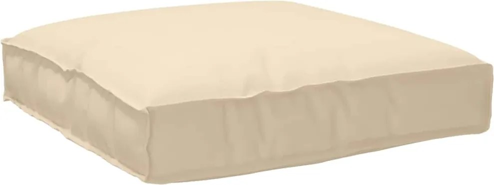 vidaXL Párna Bézs 80 x 80 x 12 cm Oxford Szövet