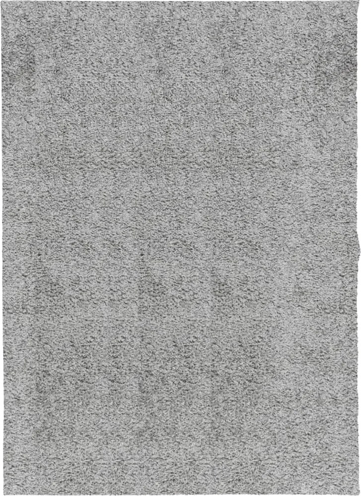 vidaXL PAMPLONA szürke magas szálú bolyhos modern szőnyeg 140 x 200 cm