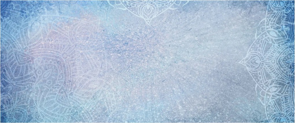 Kép - Mandalák kékszínben (120x50 cm)