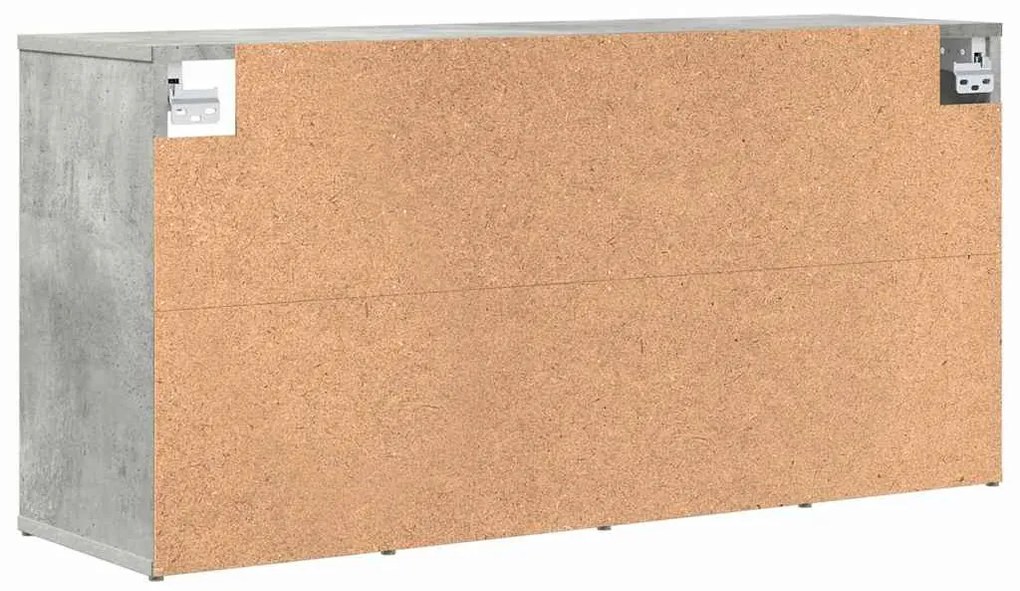 Cipősszekrény polcokkal Beton szürke 103 x 30 x 51 cm Faanyag