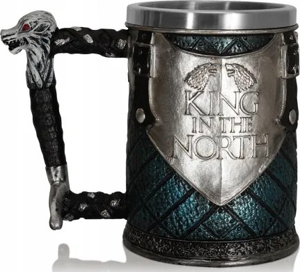 Epikus Bögre Trónok Harca Bögre Északi Király Rozsdamentes Acél 550 ML Larp
