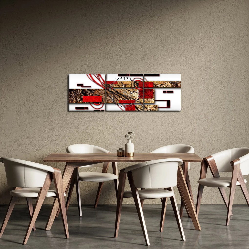 Az absztrakció képe (órával) (90x30 cm)