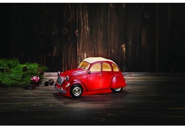 Markslöjd 703952 - LED dekoráció NOSTALGI 6xLED/0,36W/3xAA C3 piros