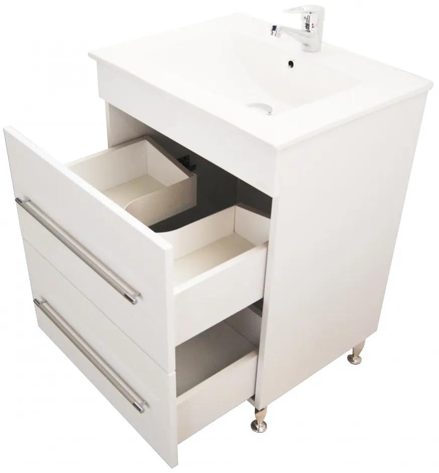 Bazena Premium60 fürdőszobai alsószekrény mosdóval 60 cm fehér