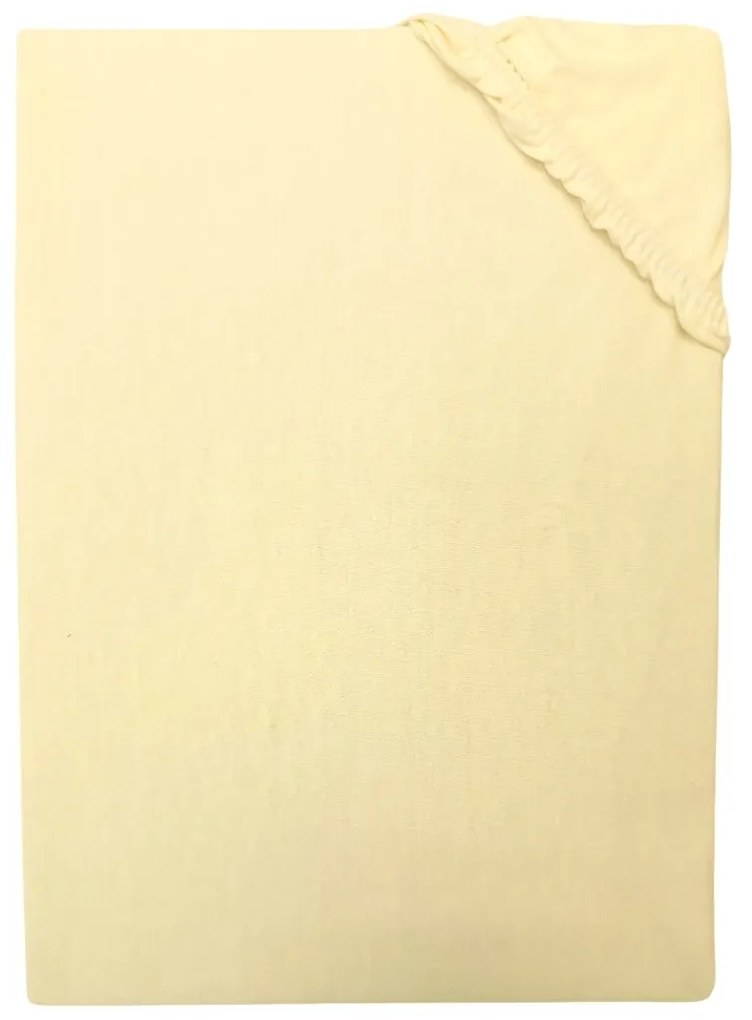 Ágynemű Jersey világossárga TiaHome - 200x220cm