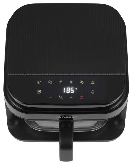 Concept FR5500 - Forró levegős sütő GLASS &amp; FAST 5,5 l 1200W/230V fekete