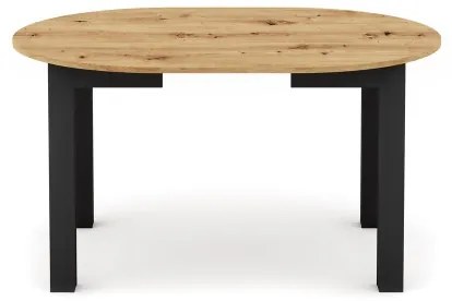 Kihúzható étkezőasztal WILY artisan tölgy/fekete