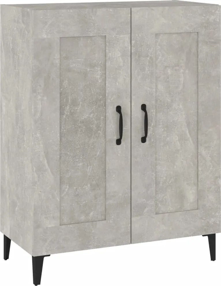 vidaXL betonszürke szerelt fa tálalószekrény 69,5 x 34 x 90 cm