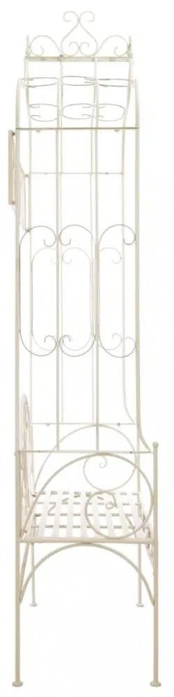 fehér antik vas kerti pad 122 cm