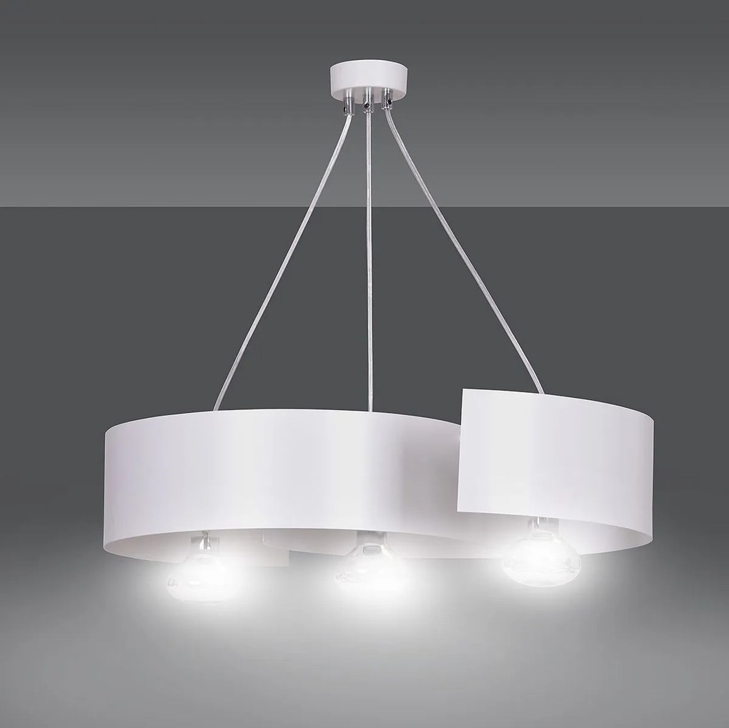 Emibig modern függeszték vixon fehér króm emi306/3