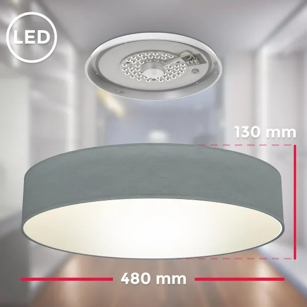 B.K. Licht 1393 - LED Mennyezeti lámpa LED/20W/230V szürke