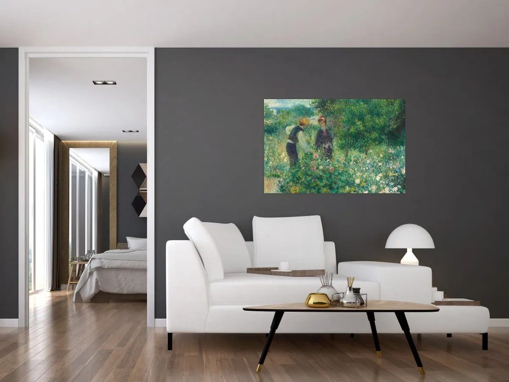 Kép - Auguste Renoir, Picking Flowers, reprodukciók (90x60 cm)