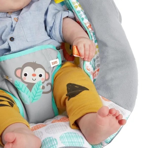 Bright Starts - Baba vibrációs nyugágy dallammal WHIMSICAL WILD 3xLR14