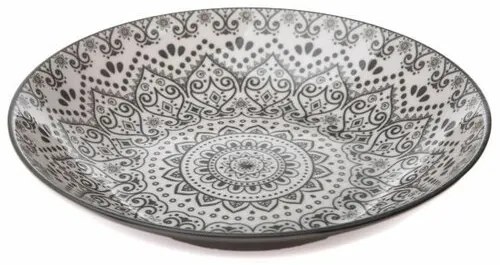 Grey Orient porcelán mélytányér, 21,5 cm