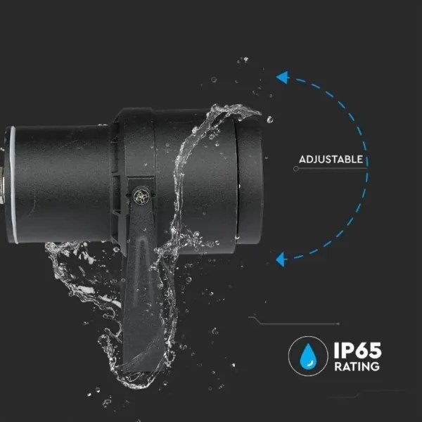 LED Kültéri lámpa LED/12W/230V 3000K fekete IP65