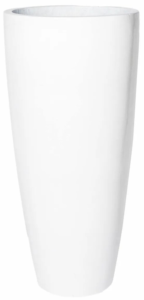 Pottery Pots Dax virágcserép, fényes fehér, többféle méretben - PotteryPots méret: H - h 80 cm, ⌀ 37 cm