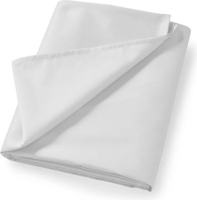 Világosszürke pamut-szatén lepedő 275x275 cm Cotton Sateen – Bianca