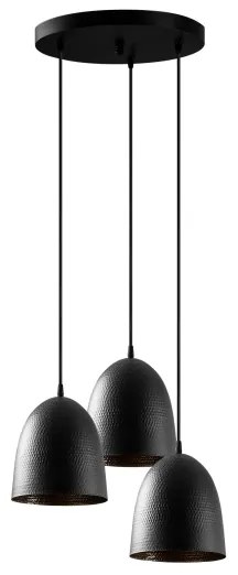 Kábeles csillár TATTOO 3xE27/40W/230V fekete