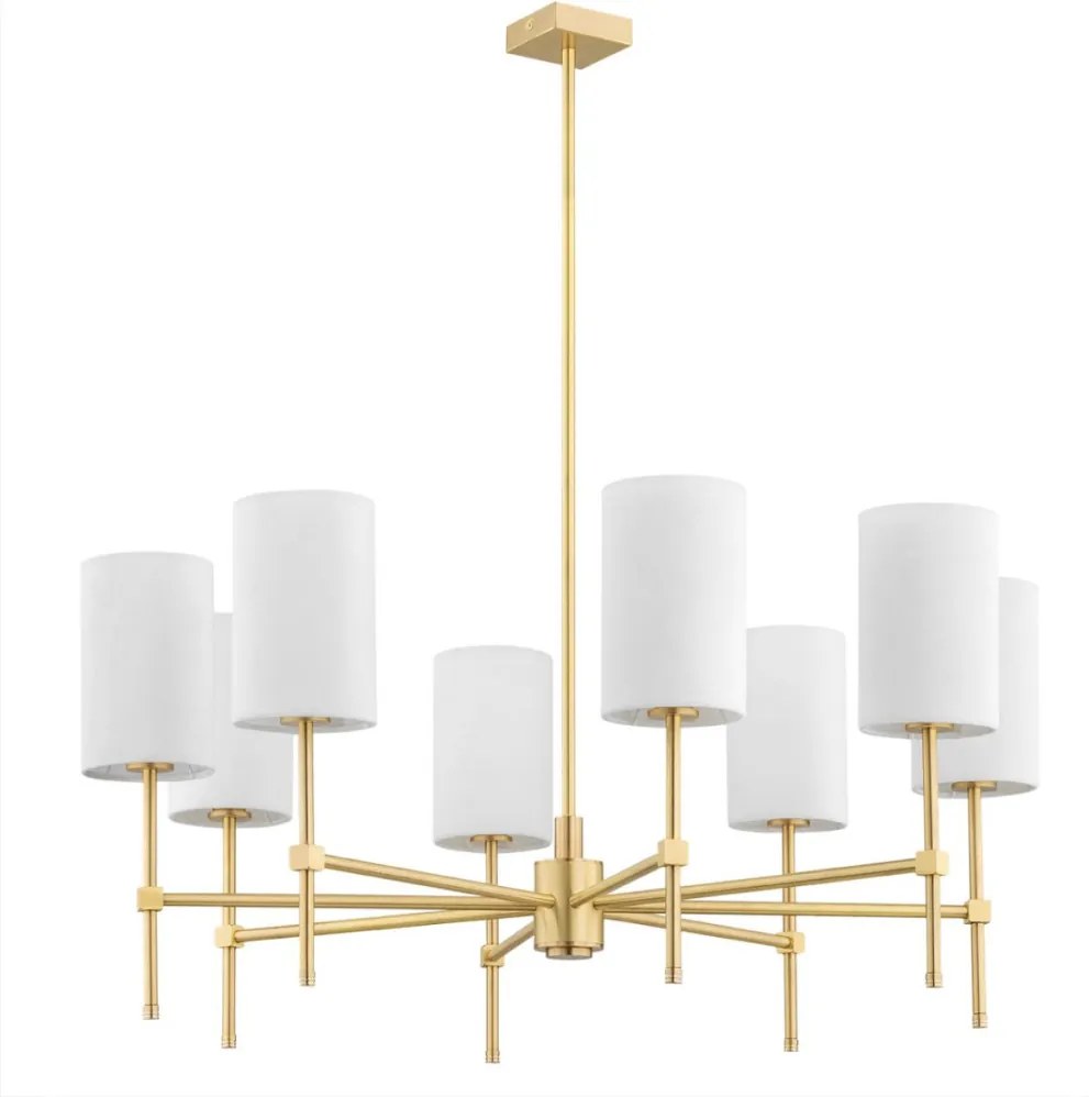 ARGON 5051 ABRUZZO Modern Csillár Fehér, Sárgaréz E14 IP20