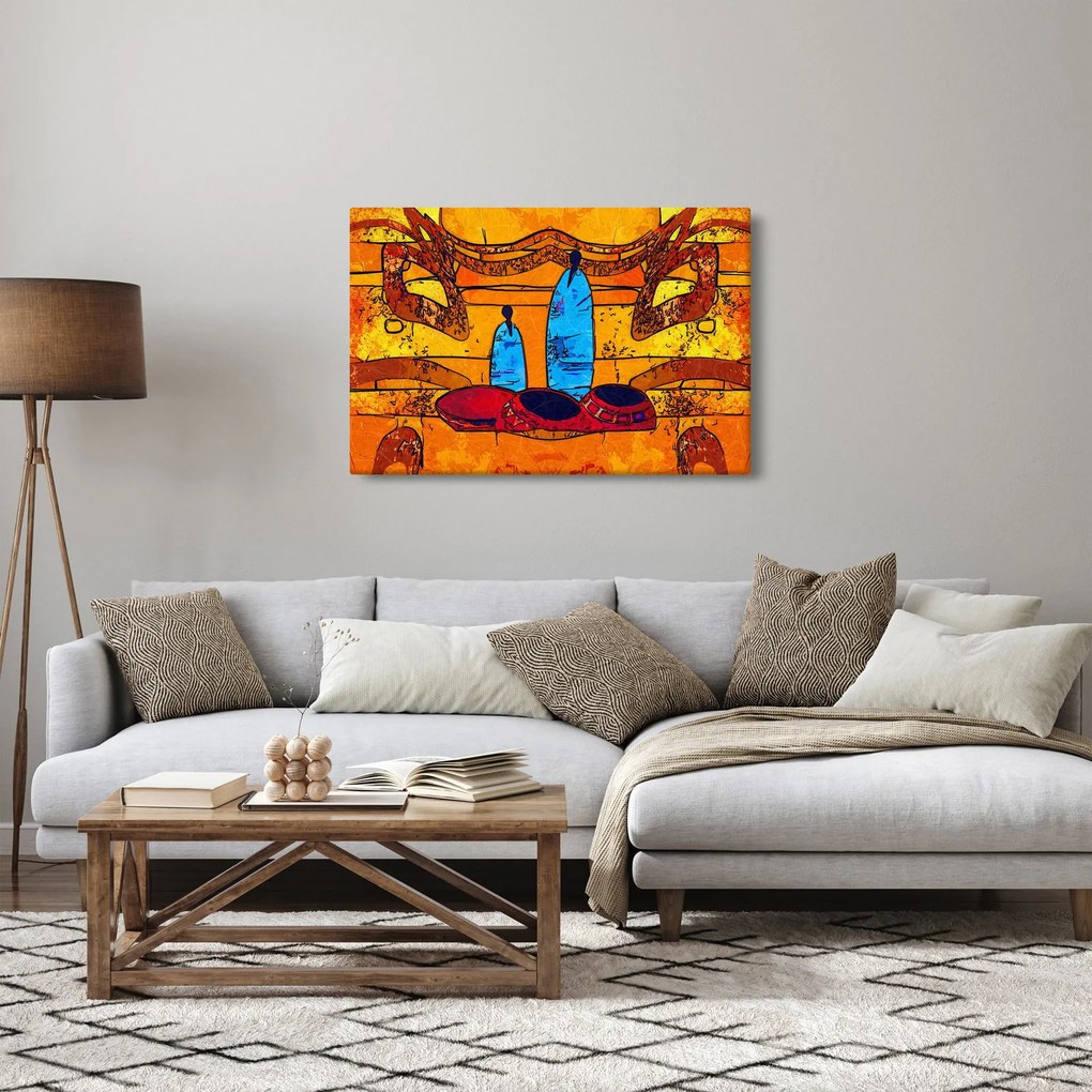Kép - Ősi festészet (90x60 cm)