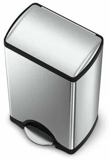 Simplehuman Téglalap alakú pedálos szemetes 38 l,acél