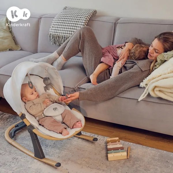 KINDERKRAFT - ELSU babapihenő, szürke