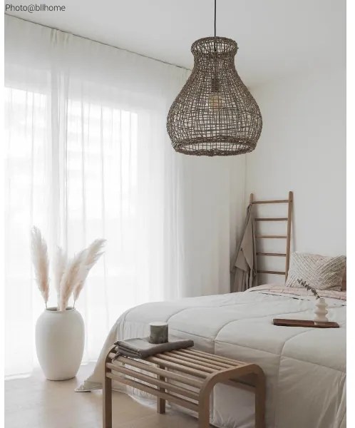 ByRydens 4200010-5507 - Csillár zsinóron SEAGRASS 1xE27/8W/230V