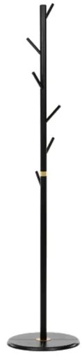 Autronic Ruhaakasztó 175 cm tömör fa fekete DR-N1006 BK