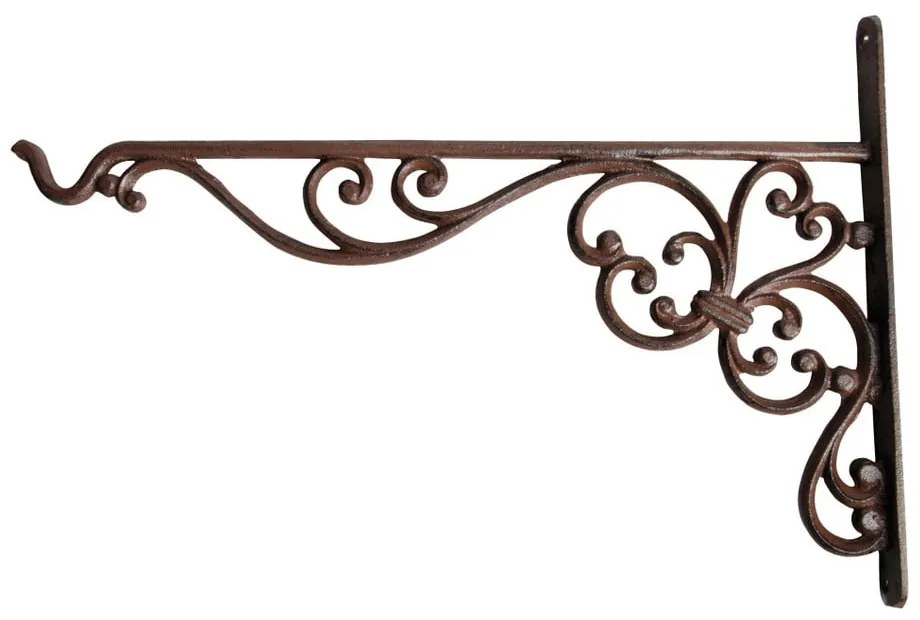 Voluta falra szerelhető ontöttvas virágtartó, magasság 24,7 cm - Esschert Design