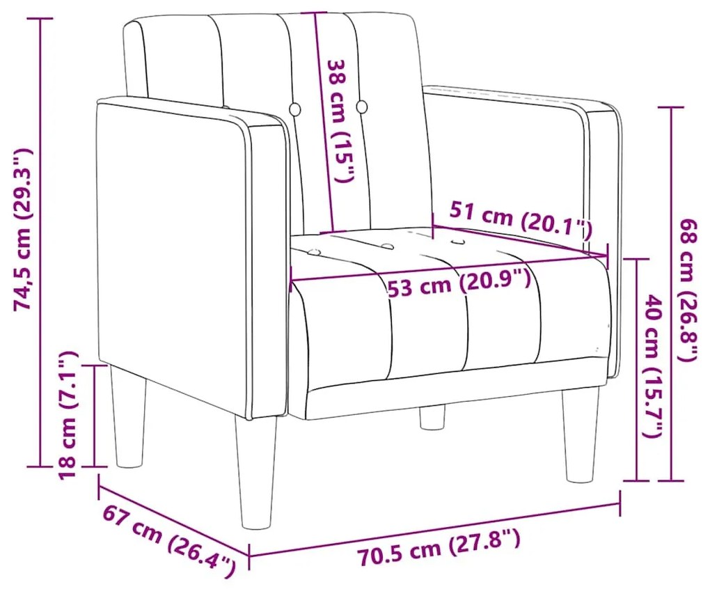 felhőszürke szövet kanapészék karfás szék 53 cm